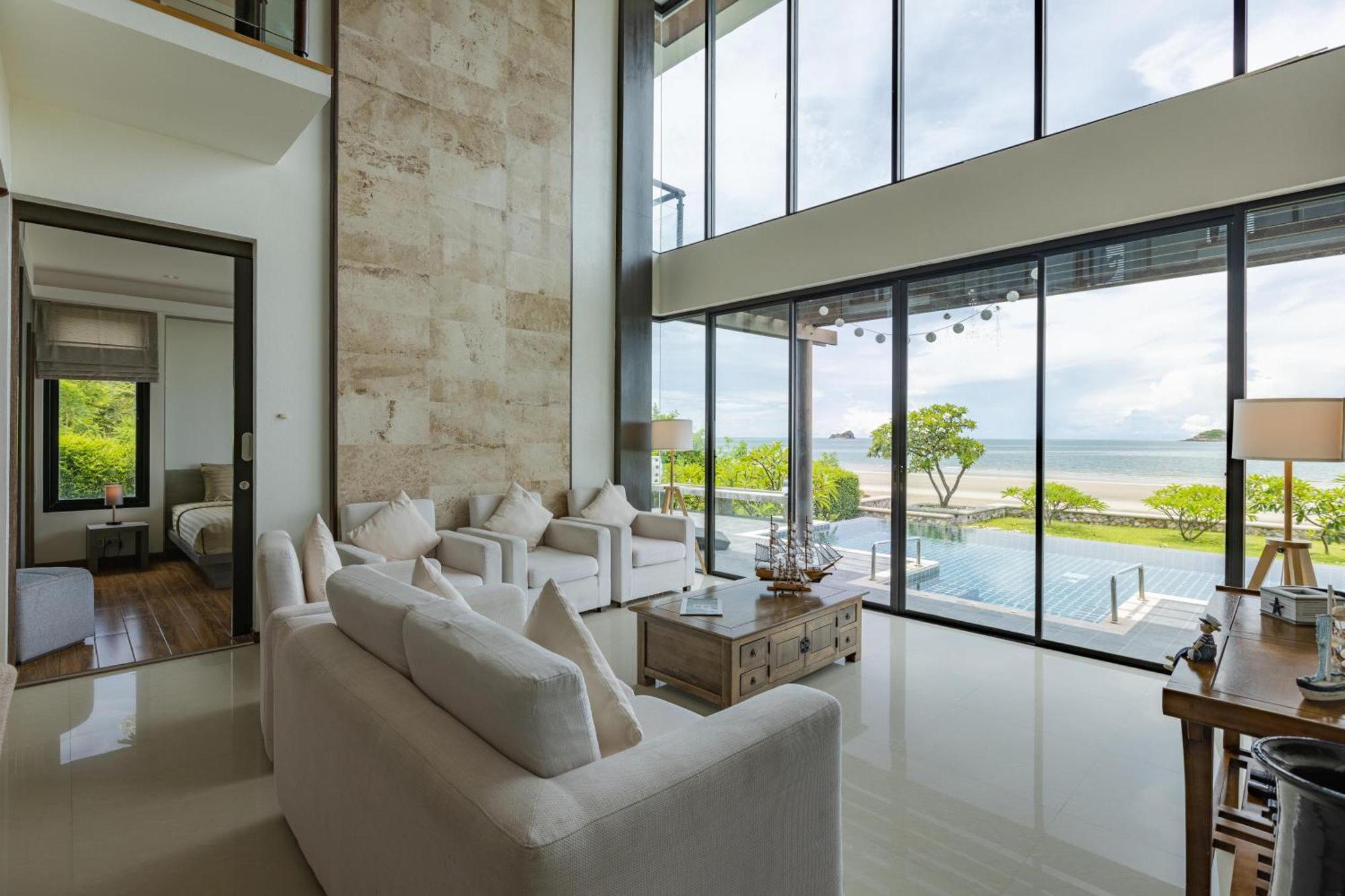 Beachfront Modern 4 Bedroom Pool Villa - Rv HHQ Exterior foto
